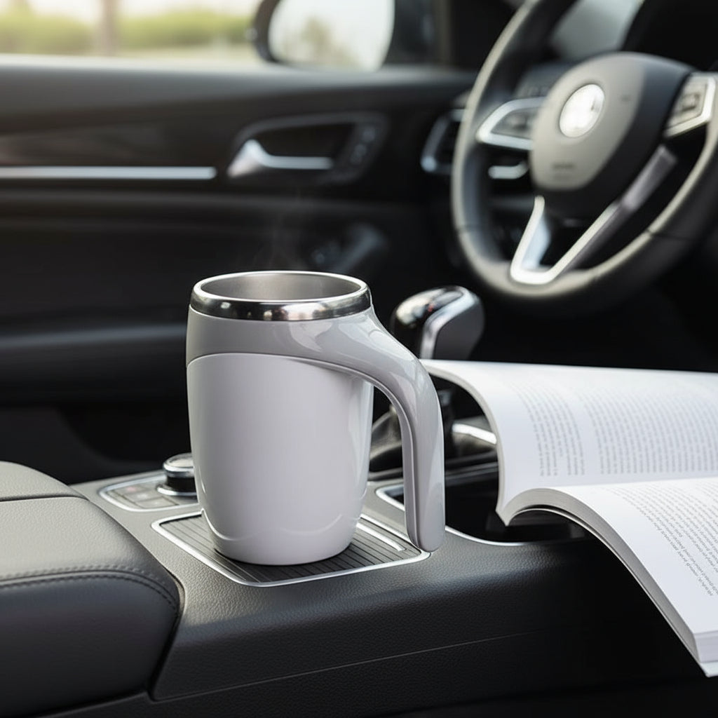 Automatic Stirring Cup Mug Rechargeable Portable Coffee Electric Stirring Stainless Steel Rotating Magnetic Home Drinking Tools