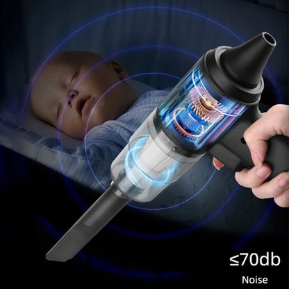 Kabelloser Auto-Staubsauger, 120 W, Leistungsstark, Tragbar, Für Zuhause Und Auto, Leicht, Kabellos, Wiederaufladbar